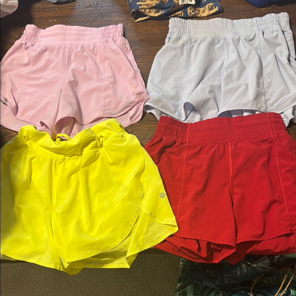 lululemon athletica Kids Athletic Shorts - Red, Yellow, Pink, Gray